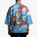 Australian Possum Eucalyptus Blossom Kimono Christmas Vibe - Aussie Hoodie