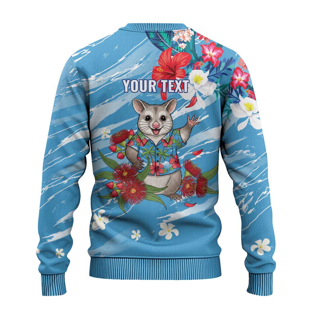 Australian Possum Eucalyptus Blossom Ugly Christmas Sweater Christmas Vibe - Aussie Hoodie
