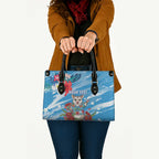 Australian Possum Eucalyptus Blossom Leather Bag Christmas Vibe - Aussie Hoodie