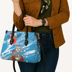 Australian Possum Eucalyptus Blossom Leather Bag Christmas Vibe - Aussie Hoodie