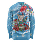 Australian Possum Eucalyptus Blossom Long Sleeve Shirt Christmas Vibe - Aussie Hoodie