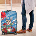 Australian Possum Eucalyptus Blossom Luggage Cover Christmas Vibe - Aussie Hoodie