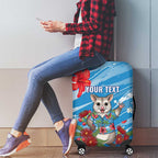Australian Possum Eucalyptus Blossom Luggage Cover Christmas Vibe - Aussie Hoodie