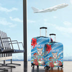 Australian Possum Eucalyptus Blossom Luggage Cover Christmas Vibe - Aussie Hoodie
