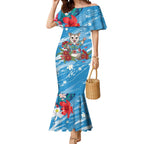 Australian Possum Eucalyptus Blossom Mermaid Dress Christmas Vibe - Aussie Hoodie