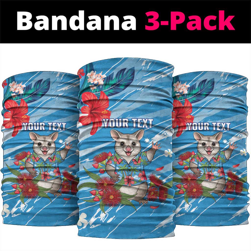 Australian Possum Eucalyptus Blossom Neck Gaiter Christmas Vibe - Aussie Hoodie