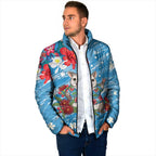 Australian Possum Eucalyptus Blossom Padded Jacket Christmas Vibe - Aussie Hoodie