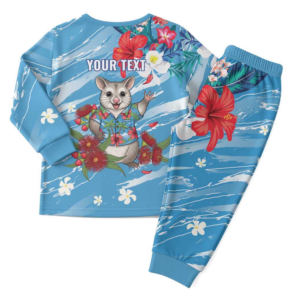 Australian Possum Eucalyptus Blossom Christmas Pajama Set Christmas Vibe - Aussie Hoodie