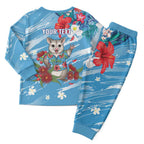 Australian Possum Eucalyptus Blossom Christmas Pajama Set Christmas Vibe - Aussie Hoodie