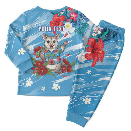 Australian Possum Eucalyptus Blossom Christmas Pajama Set Christmas Vibe - Aussie Hoodie