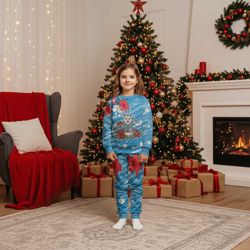 Australian Possum Eucalyptus Blossom Christmas Pajama Set Christmas Vibe - Aussie Hoodie