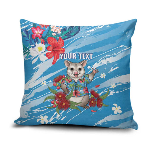 Australian Possum Eucalyptus Blossom Pillow Cover Christmas Vibe - Aussie Hoodie
