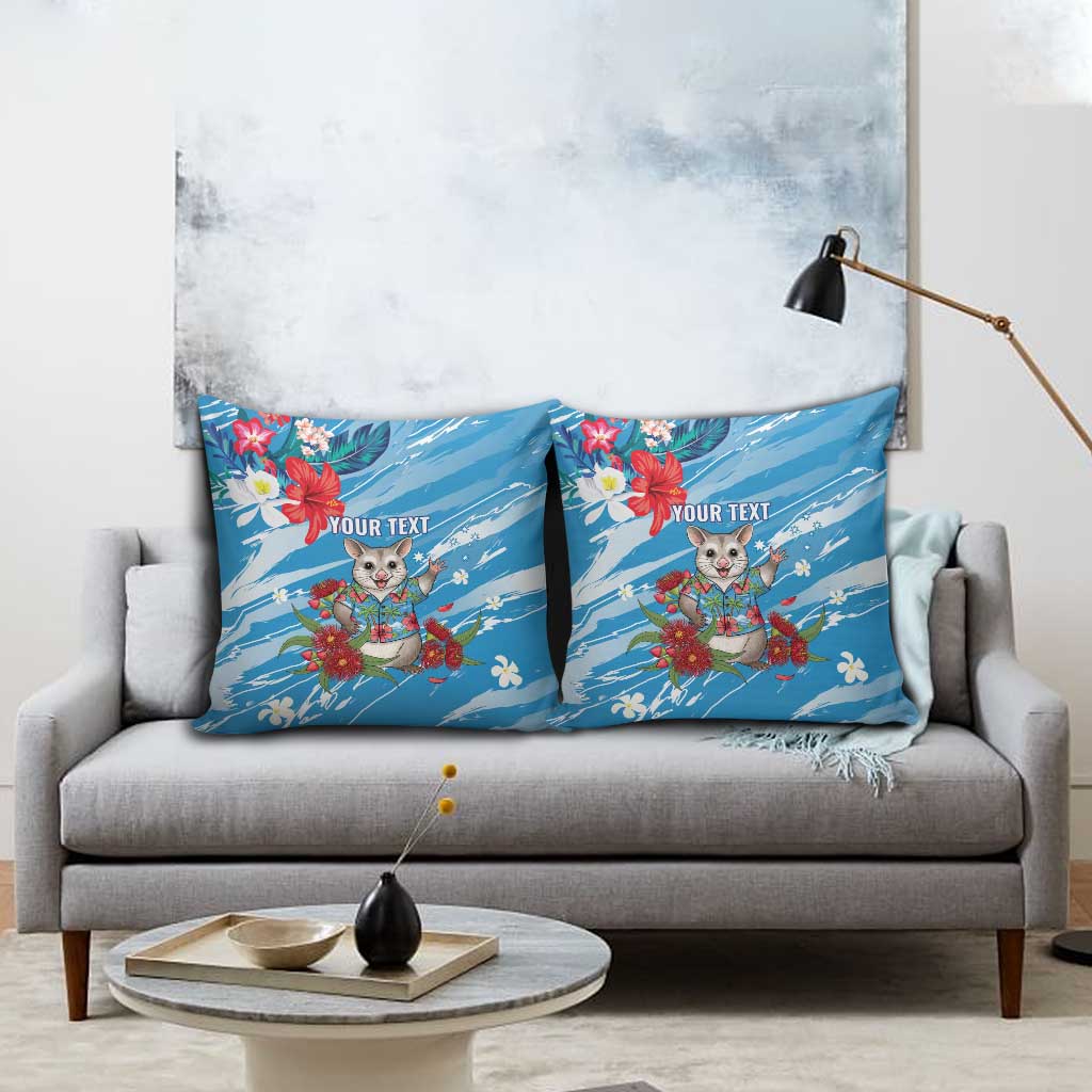 Australian Possum Eucalyptus Blossom Pillow Cover Christmas Vibe - Aussie Hoodie