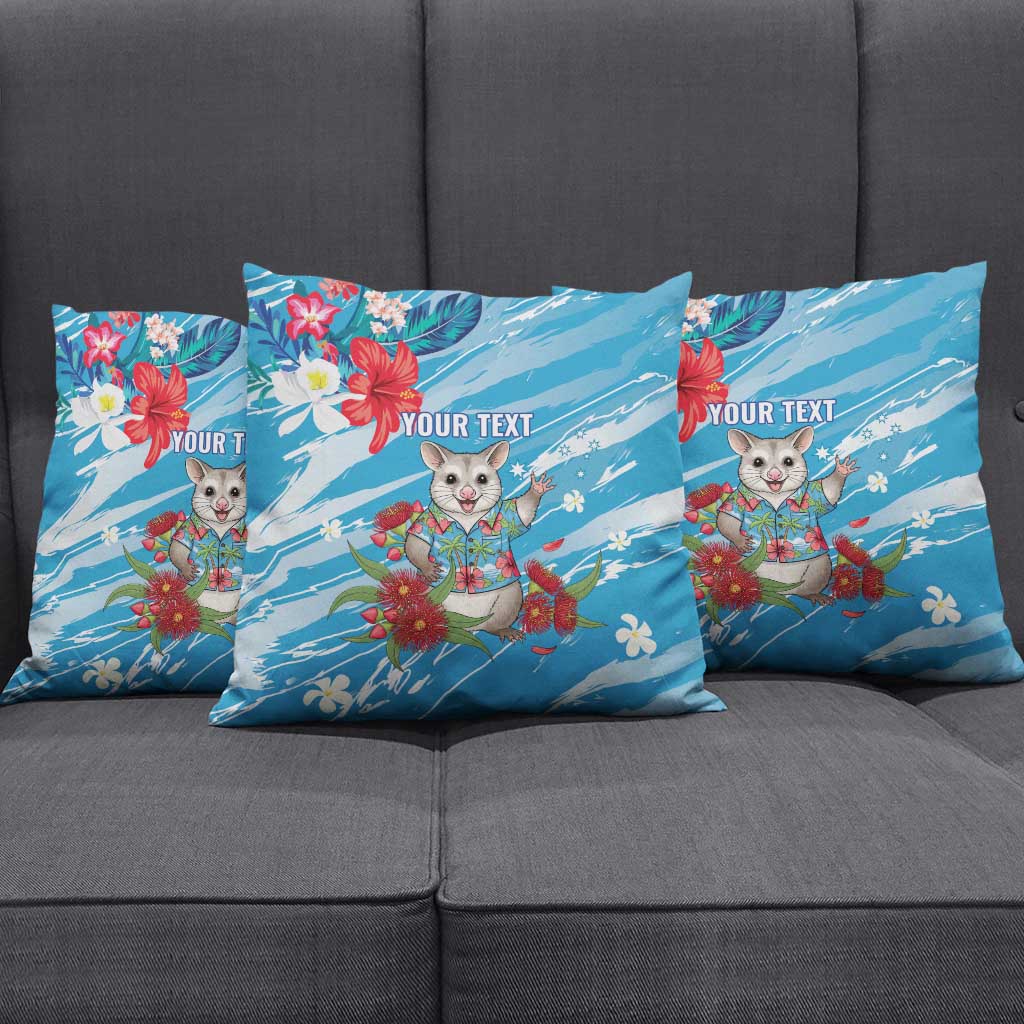 Australian Possum Eucalyptus Blossom Pillow Cover Christmas Vibe - Aussie Hoodie