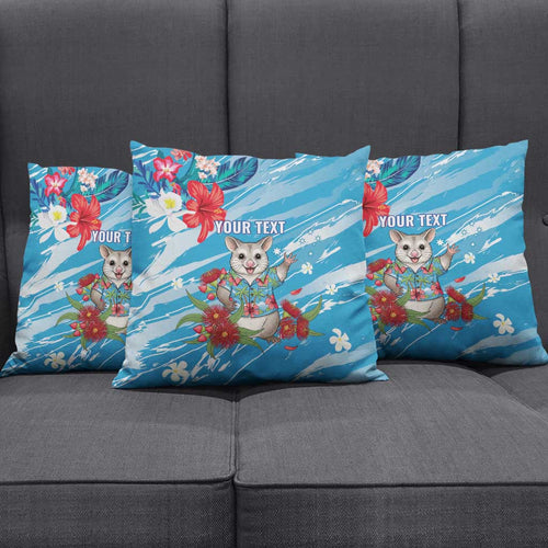 Australian Possum Eucalyptus Blossom Pillow Cover Christmas Vibe - Aussie Hoodie