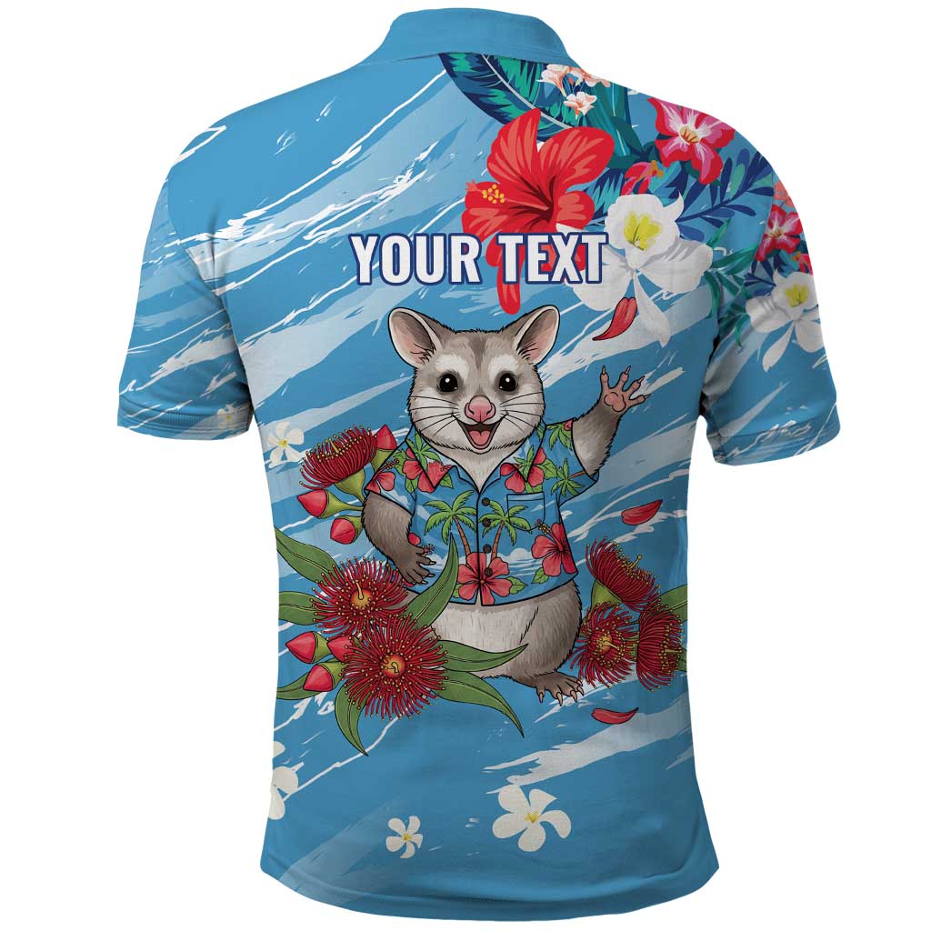 Australian Possum Eucalyptus Blossom Polo Shirt Christmas Vibe - Aussie Hoodie