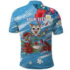 Australian Possum Eucalyptus Blossom Polo Shirt Christmas Vibe - Aussie Hoodie