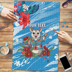 Australian Possum Eucalyptus Blossom Puzzle Christmas Vibe - Aussie Hoodie