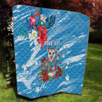 Australian Possum Eucalyptus Blossom Quilt Christmas Vibe - Aussie Hoodie