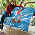 Australian Possum Eucalyptus Blossom Quilt Christmas Vibe - Aussie Hoodie