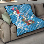 Australian Possum Eucalyptus Blossom Quilt Christmas Vibe - Aussie Hoodie
