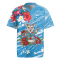 Australian Possum Eucalyptus Blossom Rugby Jersey Christmas Vibe - Aussie Hoodie