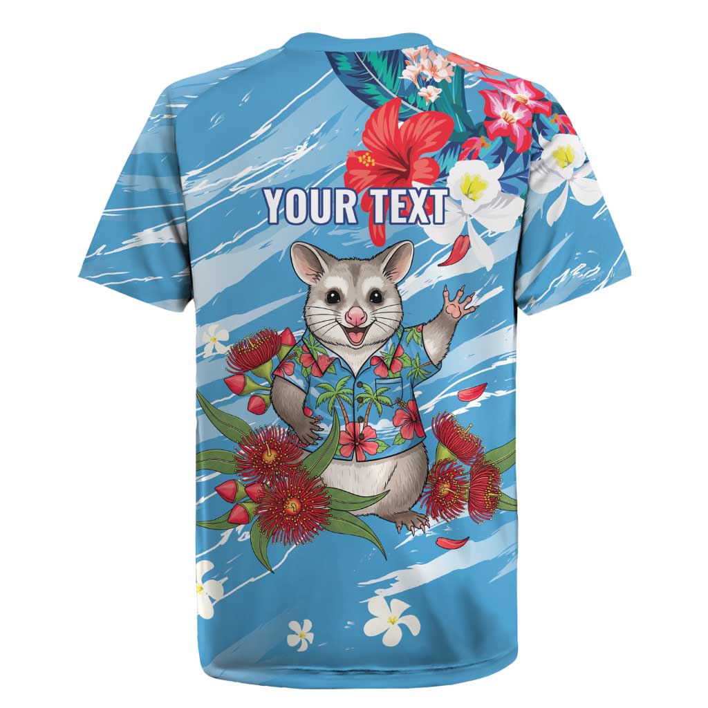 Australian Possum Eucalyptus Blossom Rugby Jersey Christmas Vibe - Aussie Hoodie