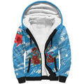 Australian Possum Eucalyptus Blossom Sherpa Hoodie Christmas Vibe - Aussie Hoodie