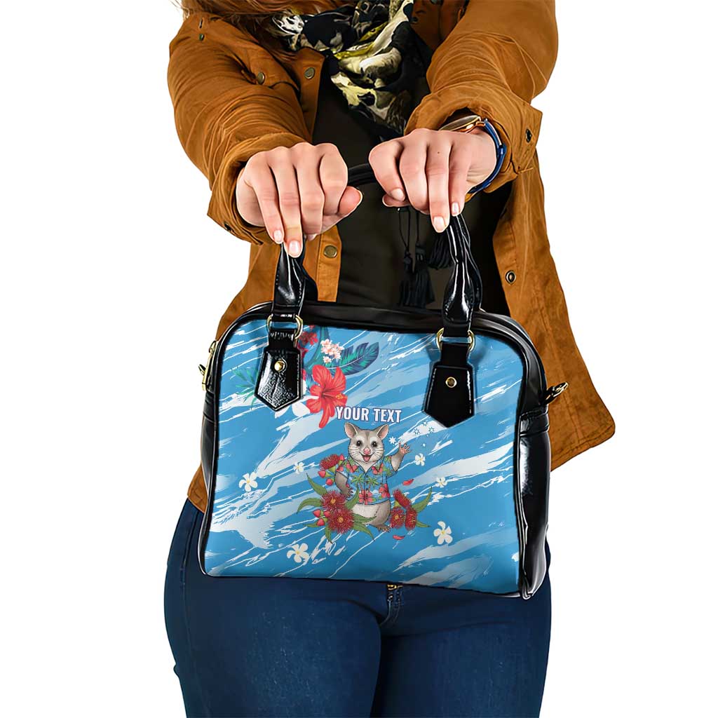 Australian Possum Eucalyptus Blossom Shoulder Handbag Christmas Vibe - Aussie Hoodie