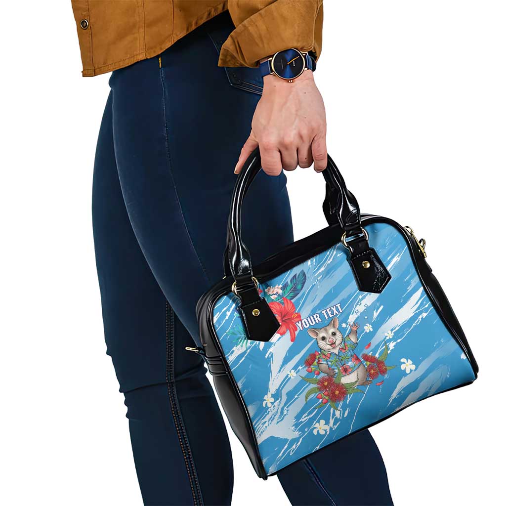 Australian Possum Eucalyptus Blossom Shoulder Handbag Christmas Vibe - Aussie Hoodie