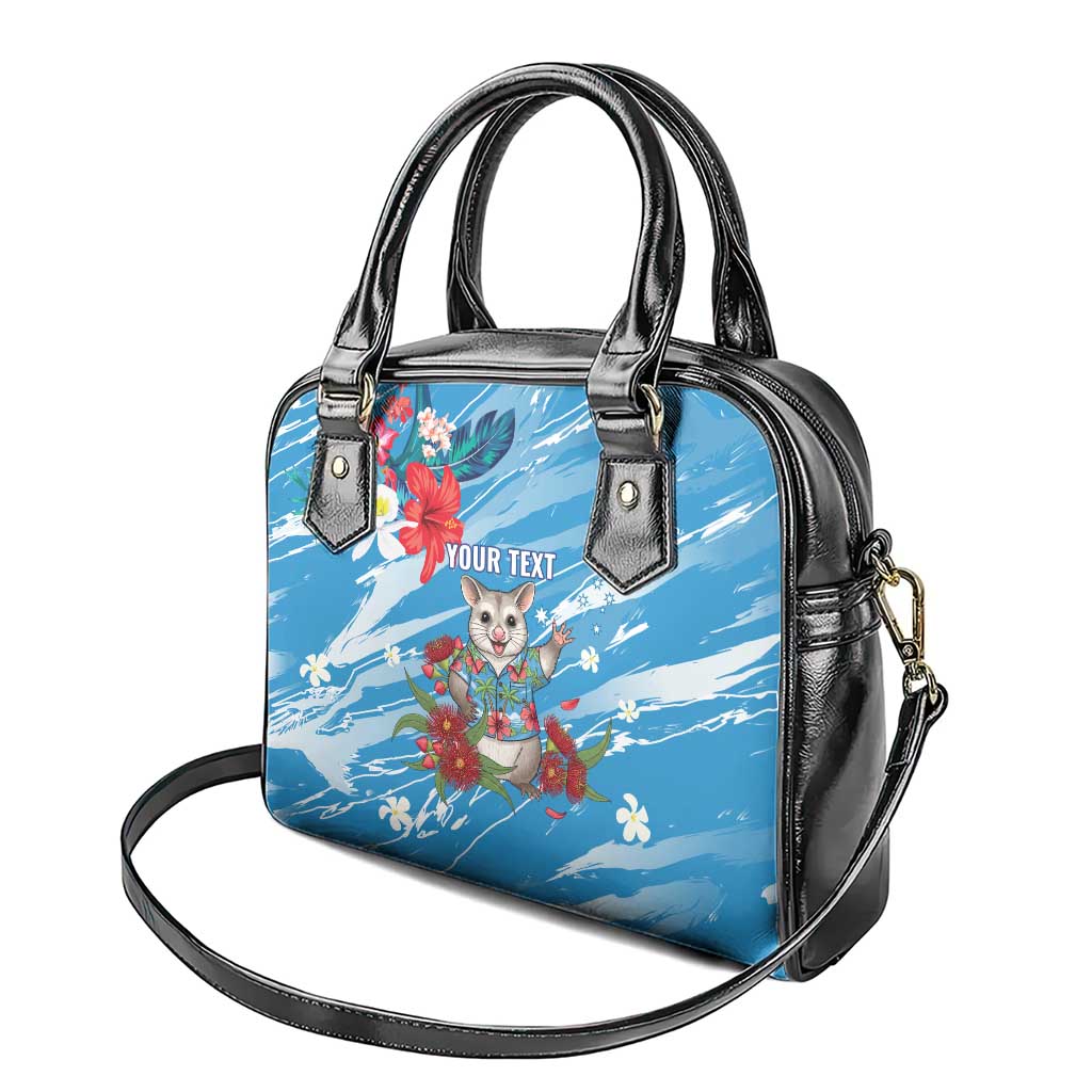 Australian Possum Eucalyptus Blossom Shoulder Handbag Christmas Vibe - Aussie Hoodie