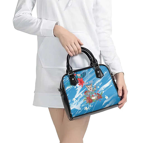 Australian Possum Eucalyptus Blossom Shoulder Handbag Christmas Vibe - Aussie Hoodie