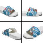 Australian Possum Eucalyptus Blossom Slide Sandals Christmas Vibe - Aussie Hoodie