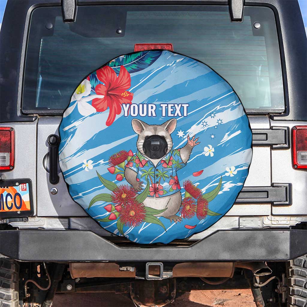 Australian Possum Eucalyptus Blossom Spare Tire Cover Christmas Vibe - Aussie Hoodie