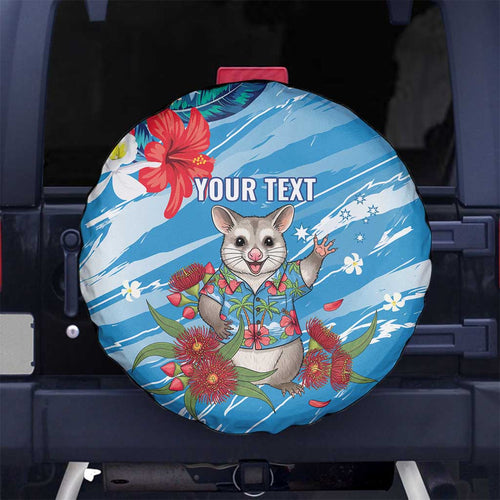 Australian Possum Eucalyptus Blossom Spare Tire Cover Christmas Vibe - Aussie Hoodie