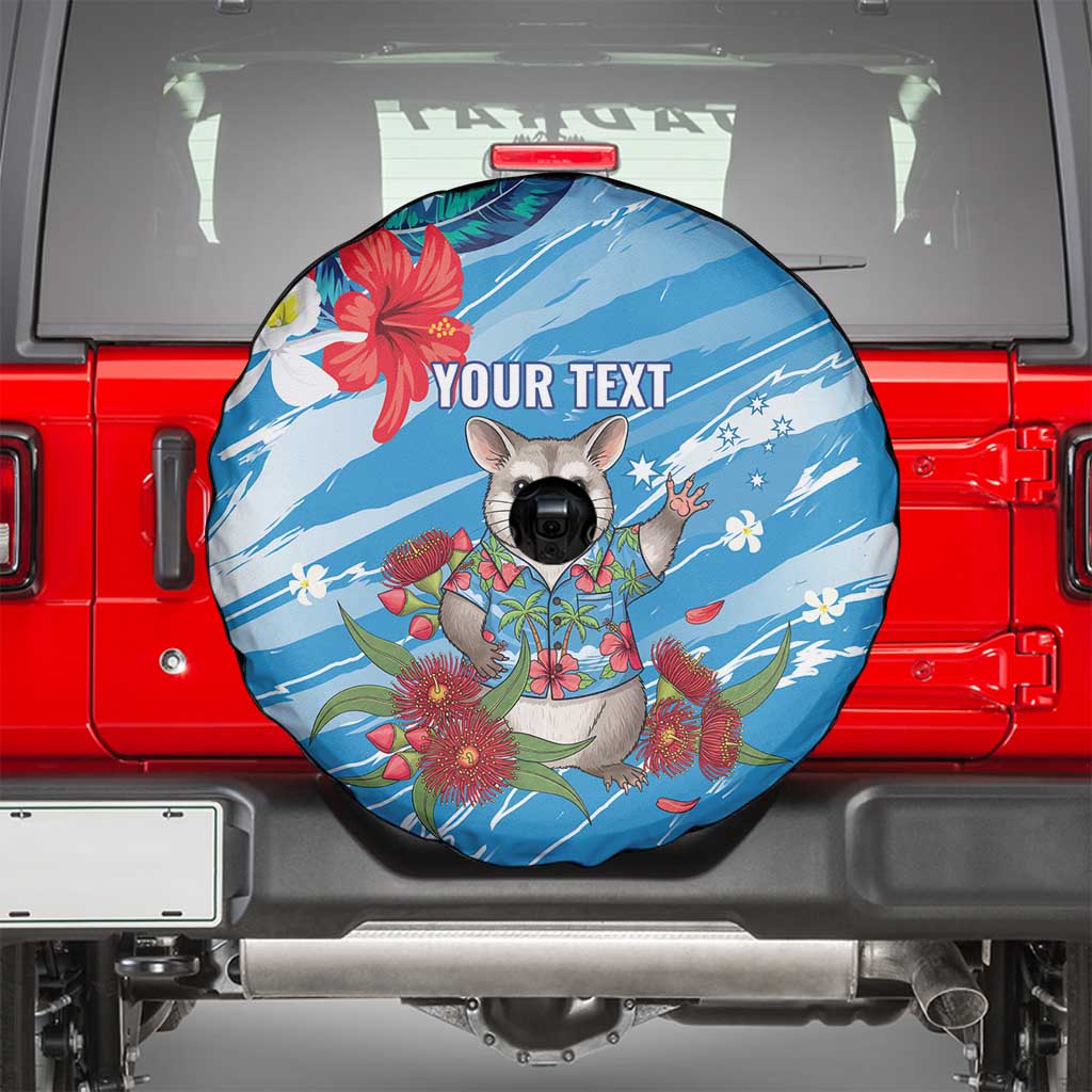 Australian Possum Eucalyptus Blossom Spare Tire Cover Christmas Vibe - Aussie Hoodie