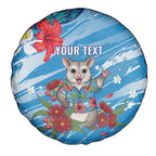 Australian Possum Eucalyptus Blossom Spare Tire Cover Christmas Vibe - Aussie Hoodie