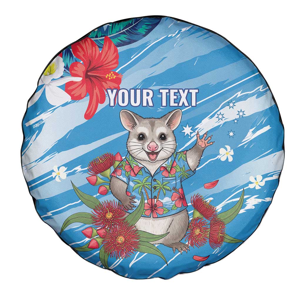 Australian Possum Eucalyptus Blossom Spare Tire Cover Christmas Vibe - Aussie Hoodie