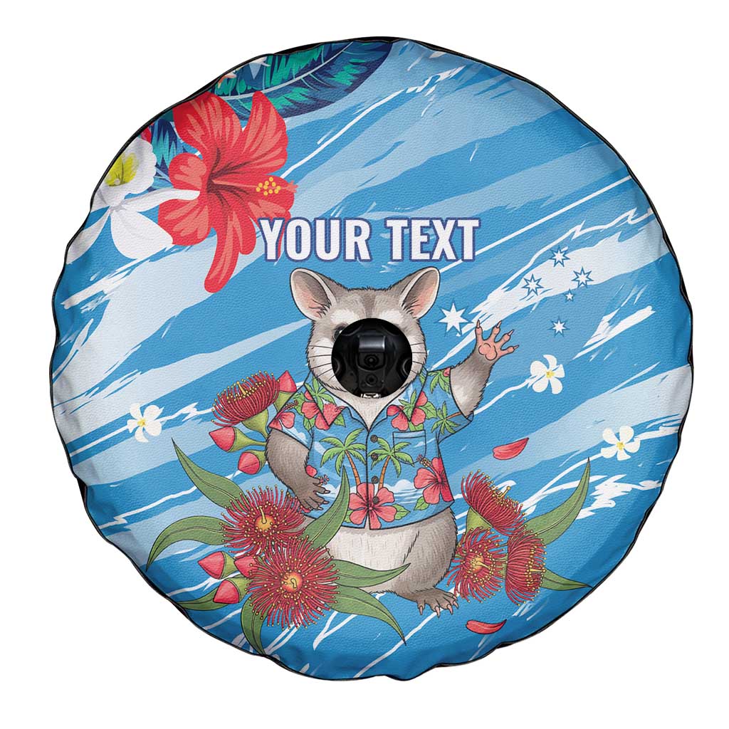 Australian Possum Eucalyptus Blossom Spare Tire Cover Christmas Vibe - Aussie Hoodie