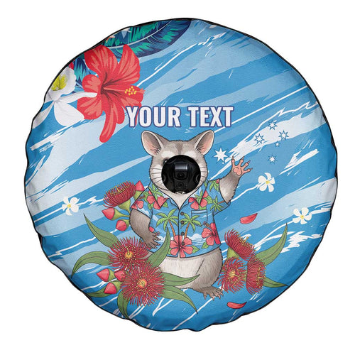 Australian Possum Eucalyptus Blossom Spare Tire Cover Christmas Vibe - Aussie Hoodie