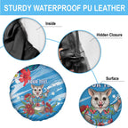 Australian Possum Eucalyptus Blossom Spare Tire Cover Christmas Vibe - Aussie Hoodie