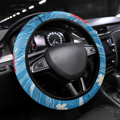 Australian Possum Eucalyptus Blossom Steering Wheel Cover Christmas Vibe - Aussie Hoodie