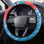 Australian Possum Eucalyptus Blossom Steering Wheel Cover Christmas Vibe - Aussie Hoodie