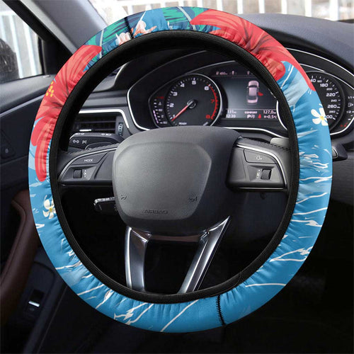Australian Possum Eucalyptus Blossom Steering Wheel Cover Christmas Vibe - Aussie Hoodie