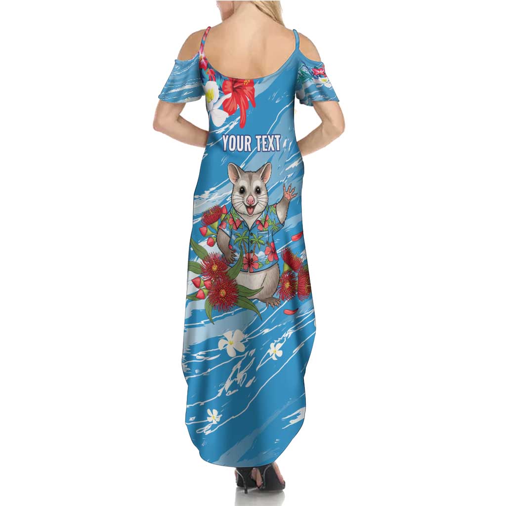 Australian Possum Eucalyptus Blossom Summer Maxi Dress Christmas Vibe - Aussie Hoodie