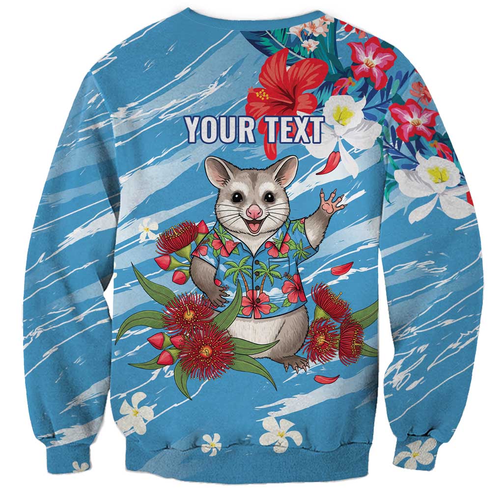 Australian Possum Eucalyptus Blossom Sweatshirt Christmas Vibe - Aussie Hoodie