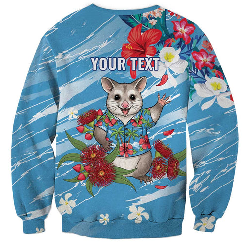 Australian Possum Eucalyptus Blossom Sweatshirt Christmas Vibe - Aussie Hoodie