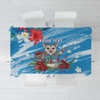 Australian Possum Eucalyptus Blossom Tablecloth Christmas Vibe - Aussie Hoodie