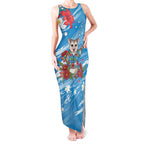 Australian Possum Eucalyptus Blossom Tank Maxi Dress Christmas Vibe - Aussie Hoodie