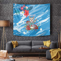Australian Possum Eucalyptus Blossom Tapestry Christmas Vibe - Aussie Hoodie